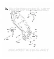 PIECE DE CADRE (COUVERTURE) pour Kawasaki ZZR250 1997