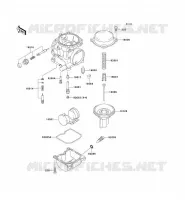 PI&Egrave;CES DE CARBURATEUR pour Kawasaki ZZR250 1997