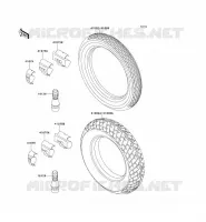 PNEUS pour Kawasaki ZZR250 1997