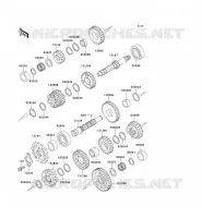 TRANSMISSION pour Kawasaki ZZR250 1997