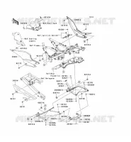CACHE LAT&Eacute;RAL/GARDE CHAINE pour Kawasaki NINJA 250R 2008