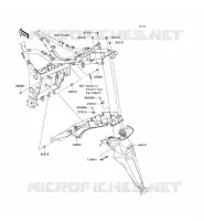 GARDE BOUE ARRI&Egrave;RE pour Kawasaki NINJA 250R 2008