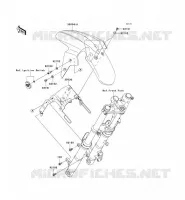 GARDE BOUE AVANT pour Kawasaki NINJA 250R 2008