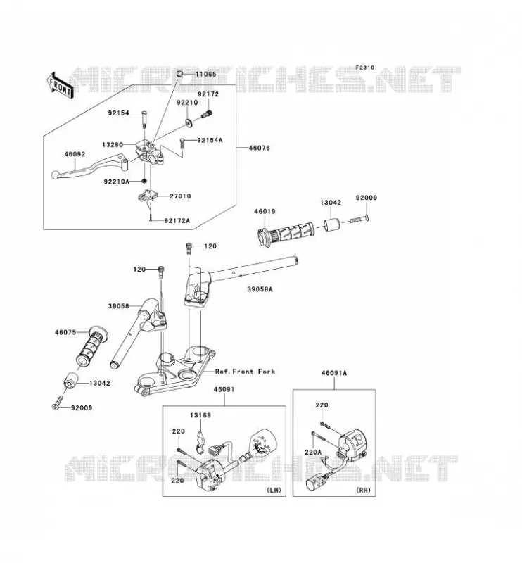 GUIDON Kawasaki MOTOS 250 2008 NINJA 250R  EX250J8F