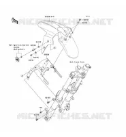 GARDE BOUE AVANT pour Kawasaki NINJA 250R 2008