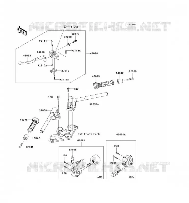 GUIDON Kawasaki MOTOS 250 2008 NINJA 250R  EX250J8F