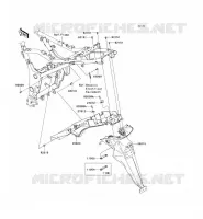GARDE BOUE ARRI&Egrave;RE pour Kawasaki NINJA 250R 2009