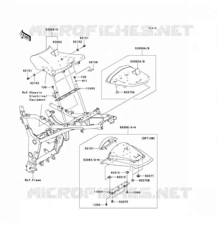 SELLE Kawasaki MOTOS 250 2010 NINJA 250R  EX250JAF