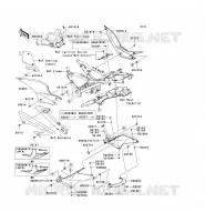 CACHE LAT&Eacute;RAL/GARDE CHAINE pour Kawasaki NINJA 250R 2010