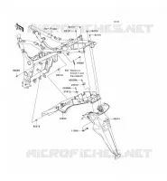 GARDE BOUE ARRI&Egrave;RE pour Kawasaki NINJA 250R 2011