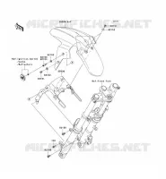GARDE BOUE AVANT pour Kawasaki NINJA 250R 2011