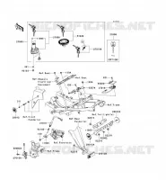 CONTACTEUR SERRURE/R&Eacute;FLECTEUR pour Kawasaki NINJA 250R 2011