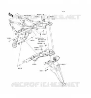 GARDE BOUE ARRI&Egrave;RE pour Kawasaki NINJA 250R 2012