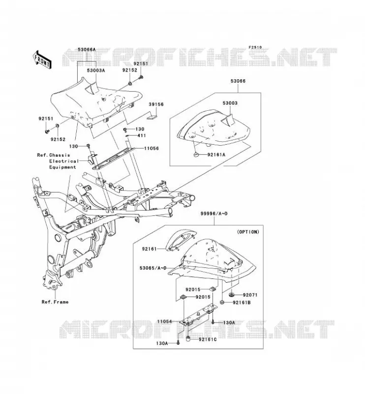 SELLE Kawasaki MOTOS 250 2012 NINJA 250R  EX250JCFA