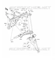 GARDE BOUE ARRI&Egrave;RE pour Kawasaki NINJA 250R 2009