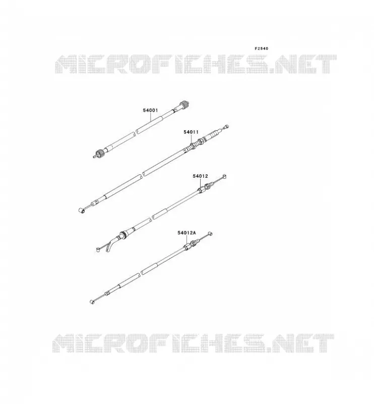 CABLES Kawasaki MOTOS 250 2009 NINJA 250R  EX250K9F