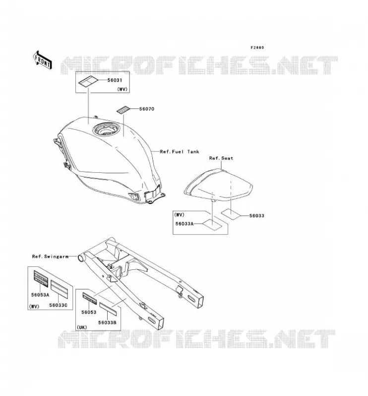 LABEL Kawasaki MOTOS 250 2011 NINJA 250R  EX250KBF