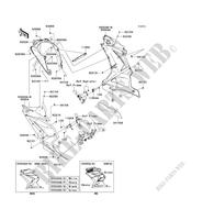 CARENAGE INFERIEUR pour Kawasaki NINJA 250R 2012