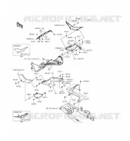 CACHE LAT&Eacute;RAL/GARDE CHAINE pour Kawasaki NINJA 300 2013