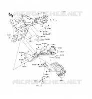 GARDE BOUE ARRI&Egrave;RE pour Kawasaki NINJA 300 2013