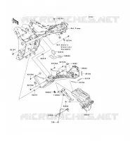 GARDE BOUE ARRI&Egrave;RE pour Kawasaki NINJA 300 2013