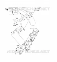 GARDE BOUE AVANT pour Kawasaki NINJA 300 2013