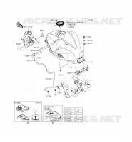 RESERVOIR CARBURANT pour Kawasaki NINJA 300 2014