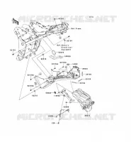 GARDE BOUE ARRI&Egrave;RE pour Kawasaki NINJA 300 2014