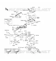 CACHE LAT&Eacute;RAL/GARDE CHAINE pour Kawasaki NINJA 300 2014