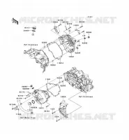 COUVERCLES MOTEUR pour Kawasaki NINJA 300 2014