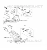 FEUX ARRI&Egrave;RE(S) pour Kawasaki NINJA 300 2014