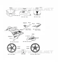 STICKER(WHITE) pour Kawasaki NINJA 300 2014