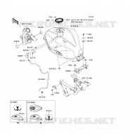 RESERVOIR CARBURANT pour Kawasaki NINJA 300 2014
