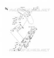 GARDE BOUE AVANT pour Kawasaki NINJA 300 2014
