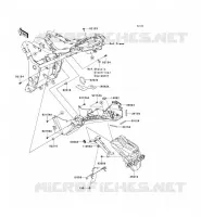 GARDE BOUE ARRI&Egrave;RE pour Kawasaki NINJA 300 2014