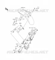 GARDE BOUE AVANT pour Kawasaki NINJA 300 2014