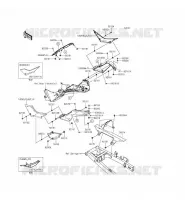CACHE LAT&Eacute;RAL/GARDE CHAINE pour Kawasaki NINJA 300 2015