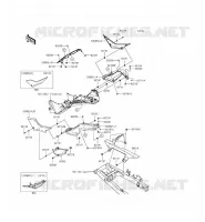 CACHE LAT&Eacute;RAL/GARDE CHAINE pour Kawasaki NINJA 300 2015