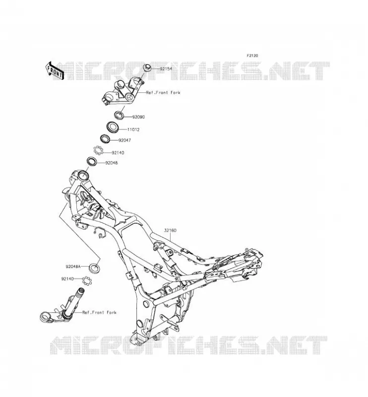CH&Acirc;SSIS Kawasaki MOTOS 300 2015 NINJA 300  EX300AFS