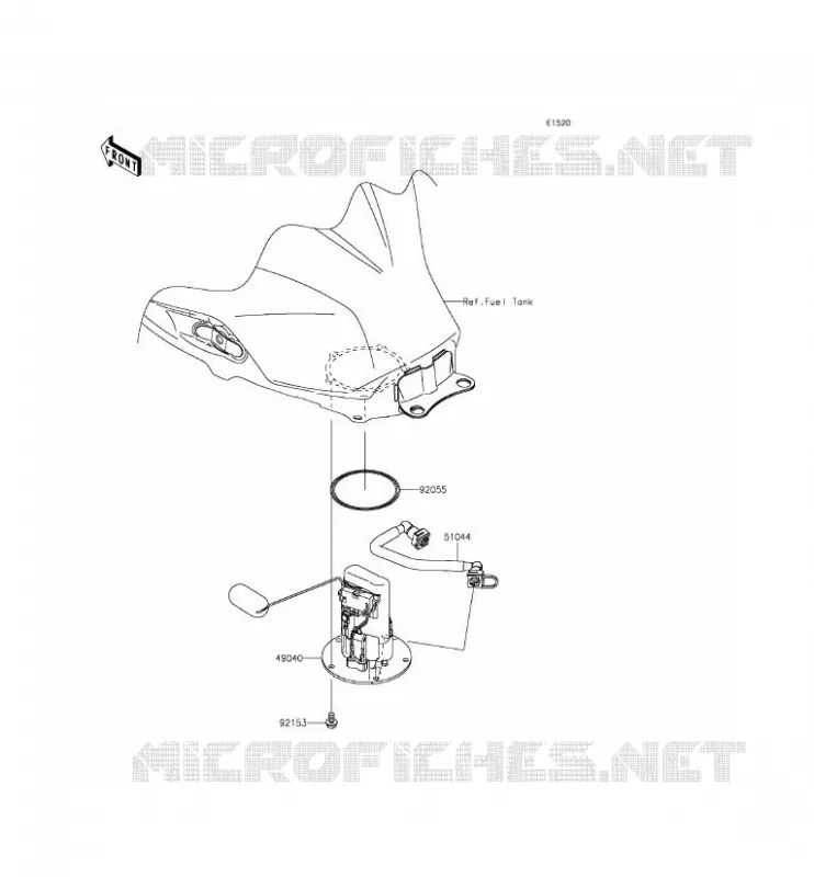 POMPE A ESSENCE Kawasaki MOTOS 300 2015 NINJA 300  EX300AFS