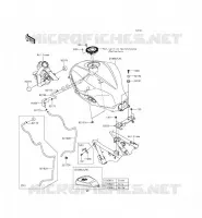 RESERVOIR CARBURANT pour Kawasaki NINJA 300 2015