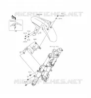 GARDE BOUE AVANT pour Kawasaki NINJA 300 ABS 2013