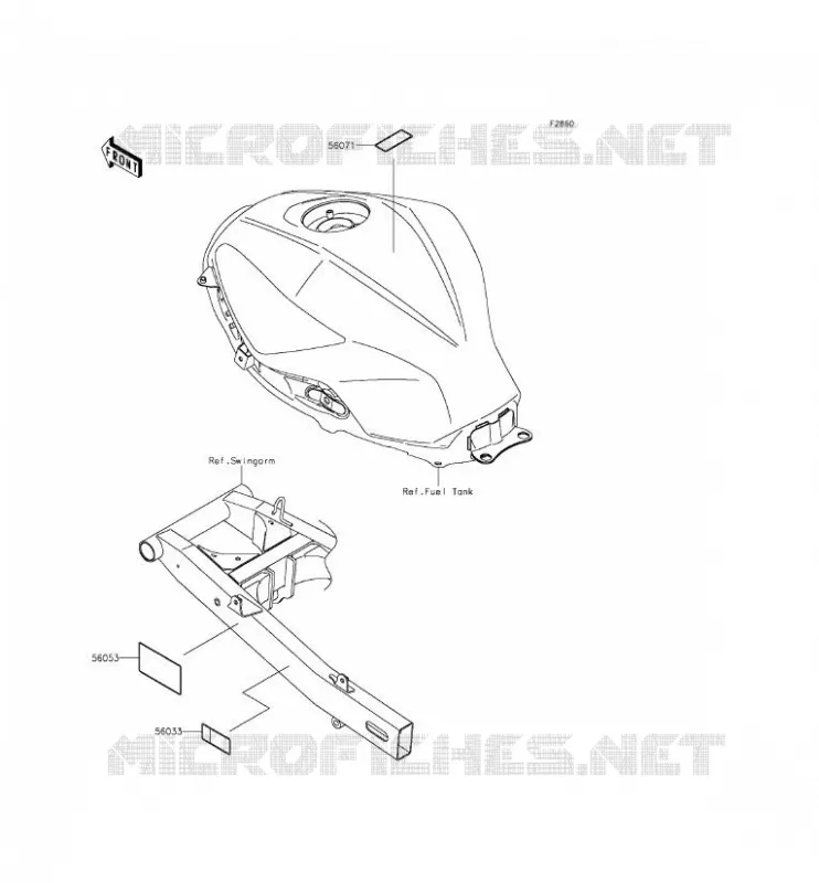 LABEL Kawasaki MOTOS 300 2013 NINJA 300 ABS  EX300BDF