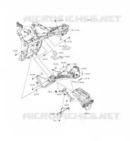 GARDE BOUE ARRI&Egrave;RE pour Kawasaki NINJA 300 ABS 2014