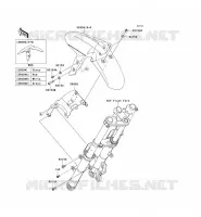GARDE BOUE AVANT pour Kawasaki NINJA 300 ABS 2014