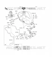 RESERVOIR CARBURANT pour Kawasaki NINJA 300 ABS 2014