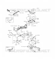 CACHE LAT&Eacute;RAL/GARDE CHAINE pour Kawasaki NINJA 300 ABS 2015