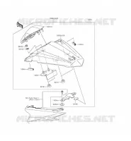 ACCESSOIRE (COUVRE SELLE) pour Kawasaki NINJA 300 ABS 2015