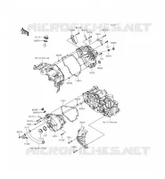COUVERCLES MOTEUR pour Kawasaki NINJA 300 ABS 2015