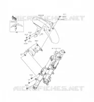 GARDE BOUE AVANT pour Kawasaki NINJA 300 ABS 2015